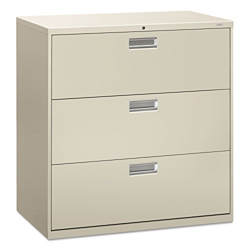 HON 693LQ 600 Series Three-Drawer Lateral File, 42w x 19-1/4d, Light Gray