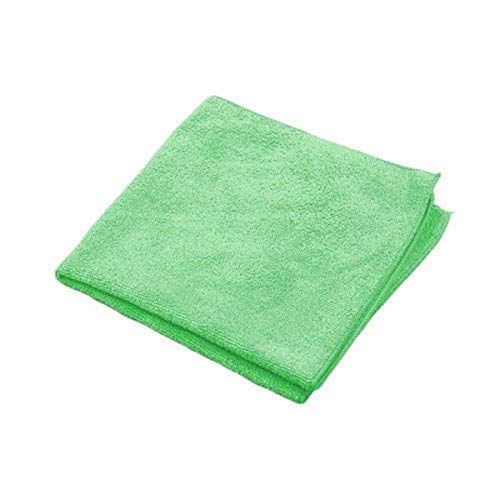 Microworks 2502-GREEN-DZ Microfiber Towel, 16" x 16", Green (Pack of 12)