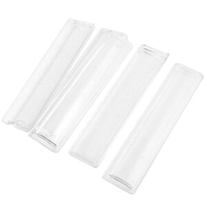 clear plastic box divider strip partition plate 9.3cmx2.2cmx0.3cm 5pcs