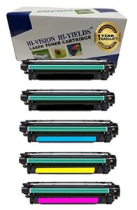 hi-vision ® 5 pack compatible gpr-45 (6264b001aa 6262b001aa 6260b001aa 6261b001aa) toner cartridge replacement for laser imagerunner lbp5480