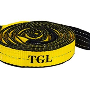 TGL 2 inch, 20 Foot Tow Strap with Reinforced Loops 10,000 Pound Capacity