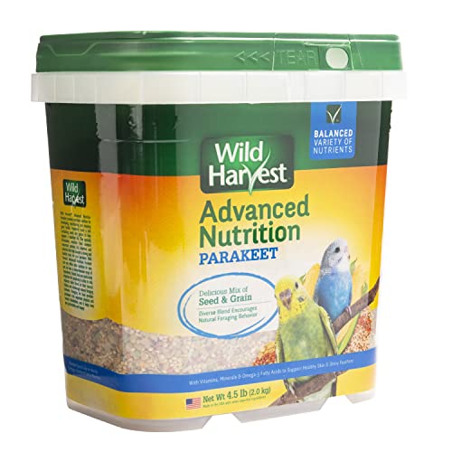 Wild Harvest WH-83540 Wild Harvest Advanced Nutrition Diet for Nutrition Diet for Parakeets, 4.5-Pound