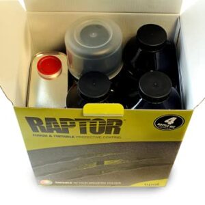 Raptor 820 products RAPTOR Black Spray Truck Bed Liner Kit - 1 Gallon kit