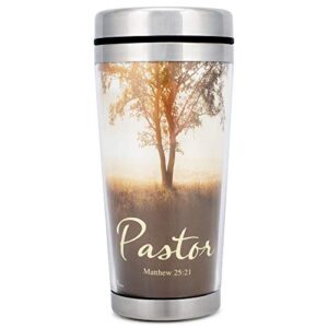 dicksons pastor nature scene 16 oz. stainless steel insulated travel mug with lid