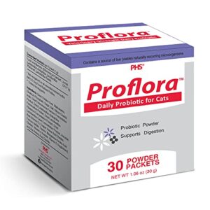 proflora probiotic for cats - healthy digestion - boost immune system - normal bowel function - skin and coat health - supplement for gi tract - 30 servings