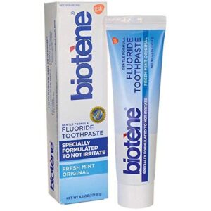 Biotene Dry Mouth Fluoride Toothpaste Fresh Mint Original 4.3 Oz. (2 Pack)