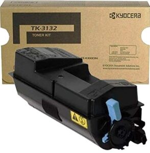 kyocera 1t02lv0us0 model tk-3132 black toner kit compatible with kyocera ecosys m3560idn and fs-4300dn laser printers, up to 25000 pages yield at 5 percent coverage, includes waste toner container