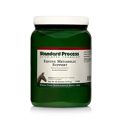 Standard Process Equine Metabolic Support - Whole Food Horse Supplies for Glucose Metabolism and Antioxidant Activity with Green Tea Extract, Cayenne Pepper, Licorice Root - 40oz