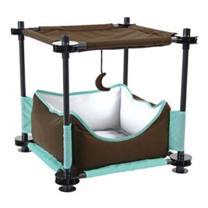 kitty city claw indoor and outdoor mega kit cat furniture, cat sleeper, outdoor kennel