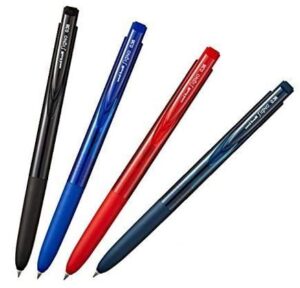very smooth, although it is a micro point-uni-ball signo rt1 rubber grip & click retractable ultra micro & extra fine point gel pens -0.38mm-black,blue,red,blue black ink-each 1 pen- value set of 4