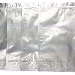 ShieldPro Odor-Proof Zip Seal 5 Mil 1 Gallon Gusseted 10"x16"x4" Aluminum Foil Mylar Bag for Long Term Storage of Food, Herb, Seeds, Organics and Pharma (50)