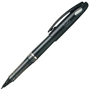 fountain pen of a plastic, pentel tradio pulaman black body black ink & pen refill cartridge value set