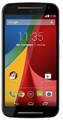 Motorola XT1068 Moto G (2ND GENERATION - 2014) DUAL SIM 8GB Factory Unlocked 3G Phone - Black (International Version - No Warranty)