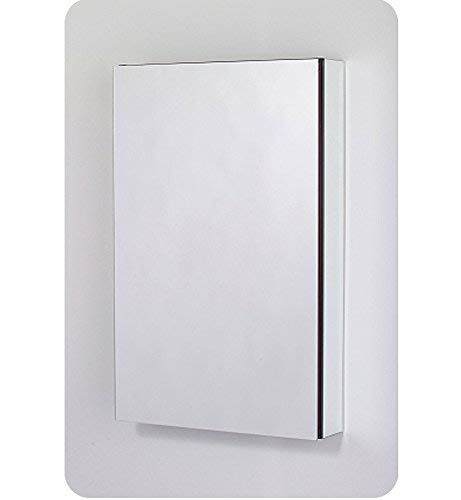 Robern MC2030D4FPL M-Series Mirror Cabinet with Plain Edge Door, Silver