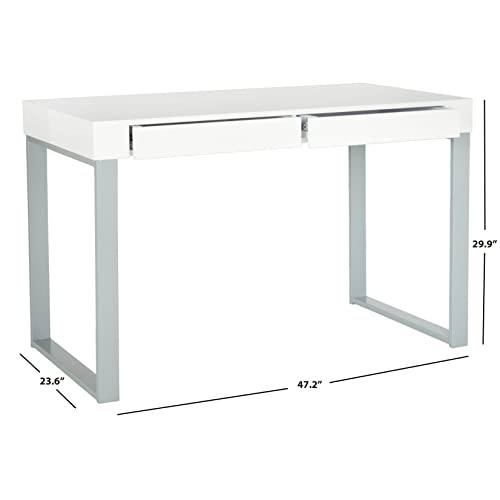 Safavieh Home Collection Barton White and Grey Desk