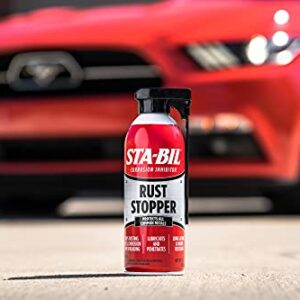 STA-BIL Rust Stopper - Anti-Corrosion Spray and Antirust Lubricant - Prevents Car Rust, Protects Battery Terminals, Stops Existing Rust, Rust Preventative Coating - 13 Oz (22003)