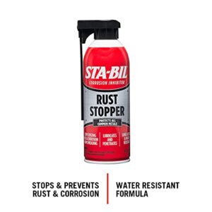 STA-BIL Rust Stopper - Anti-Corrosion Spray and Antirust Lubricant - Prevents Car Rust, Protects Battery Terminals, Stops Existing Rust, Rust Preventative Coating - 13 Oz (22003)