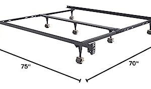 Classic Brands Hercules Universal Heavy-Duty Metal Bed Frame | Adjustable Width Fits Twin, Twin XL, Full, Queen, King, California King