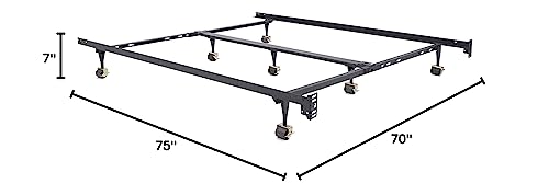 Classic Brands Hercules Universal Heavy-Duty Metal Bed Frame | Adjustable Width Fits Twin, Twin XL, Full, Queen, King, California King