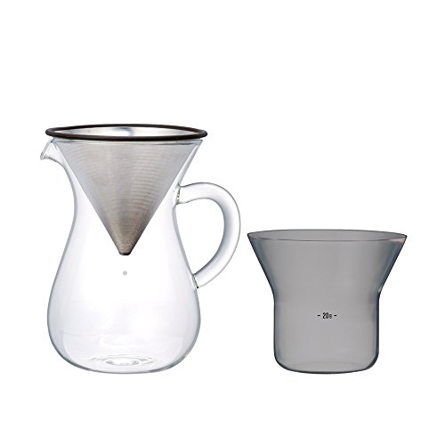 Kinto 300 ml Carafe Coffee Set with Stainless Steel Filter