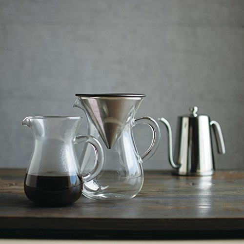 Kinto 300 ml Carafe Coffee Set with Stainless Steel Filter