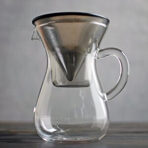 Kinto 300 ml Carafe Coffee Set with Stainless Steel Filter