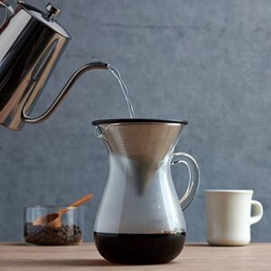 Kinto 300 ml Carafe Coffee Set with Stainless Steel Filter