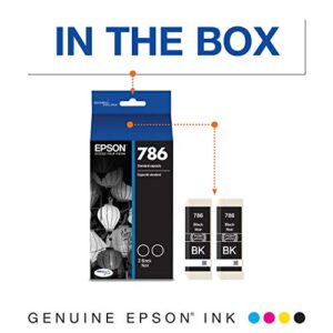 Epson DURABrite Ultra Standard-Capacity -Ink -Cartridge, Dual Black (T786120-D2)