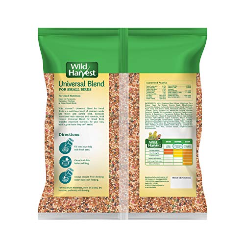 Wild Harvest Bird Seed Collection: Daily Blends and Advanced Nutrition for Parakeet, Canaries, Finches, Cockatiel, Parrots and More.