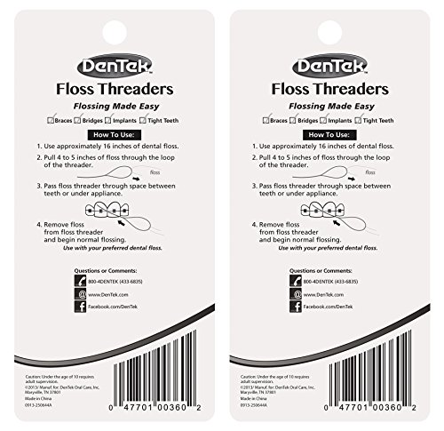 Dentek Floss Threaders 50 Count (2 Pack)