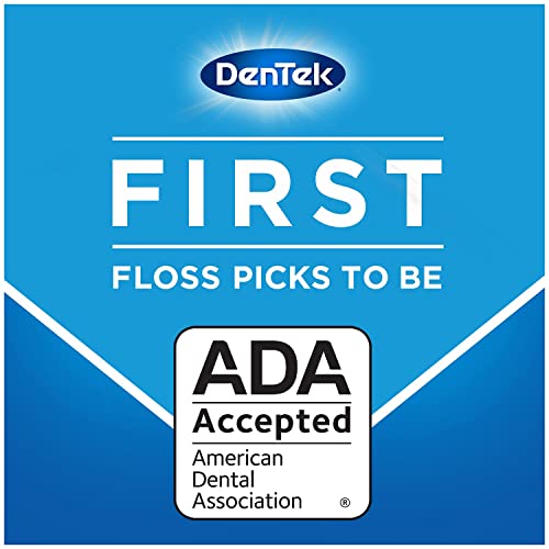 DenTek Comfort Clean Floss Picks for Sensitive Teeth, Soft and Silky Ribbon, 90 Count Each (Pack of 2)