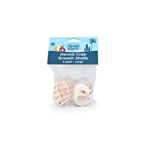 fluker's hermit crab growth shells large, 2-pack