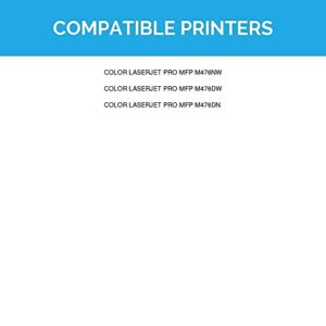 LD Compatible Toner Cartridge Replacements for HP 312A & HP 312X High Yield (2 Black, 1 Cyan, 1 Magenta, 1 Yellow, 5-Pack)