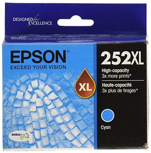 Epson DURABrite Ultra 252XL Ink Cartridge - Cyan T252XL220