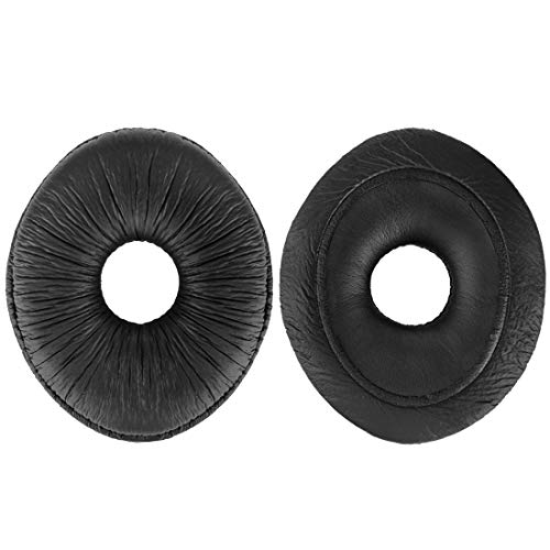 Geekria QuickFit Replacement Ear Pads for Panasonic Technics RP-DJ1200, RP-DJ1205, RP-DJ1210 Headphones Ear Cushions, Headset Earpads, Ear Cups Cover Repair Parts (Black)