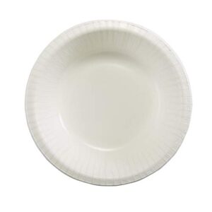 Dixie Basic 12Oz. Light-Weight Disposable Paper Bowls By GP PRO (Georgia-Pacific); White; DBB12W; 1000 Count (125 Bowls Per Pack; 8 Packs Per Case)