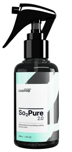 CARPRO SO2Pure 2.0 Odor Eliminator - Neutralize Odors, Cigarette Smoke, Exhaust, Chemical Smell or VOCs, Even Pet Smells from Car Fabric & Plastic, Use on Any Surface, Anywhere - 120mL (4oz)