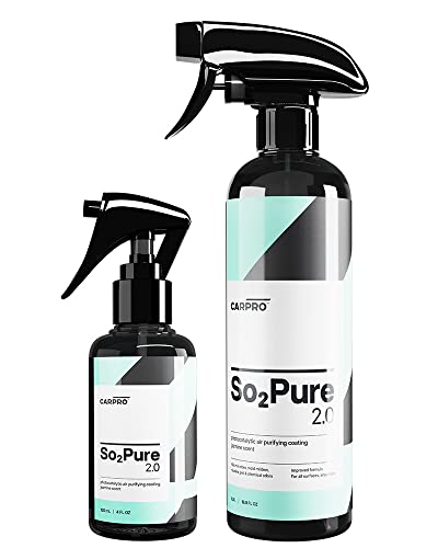 CARPRO SO2Pure 2.0 Odor Eliminator - Neutralize Odors, Cigarette Smoke, Exhaust, Chemical Smell or VOCs, Even Pet Smells from Car Fabric & Plastic, Use on Any Surface, Anywhere - 120mL (4oz)