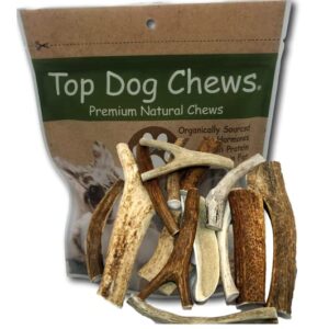 Top Dog Chews – Large Variety Pack, Premium, Grade A, Antlers for Large, Medium or Small Dogs, Antlers from Deer, Elk, & Moose Included, Natural, Long Lasting, Chews for Aggressive Chewers, 1lb