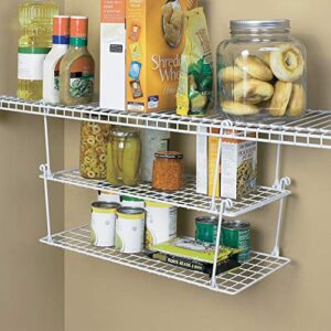 ClosetMaid Stack and Hang White Stainless Steel Shelf