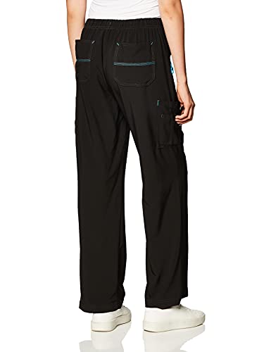 Carhartt Women's Cross-Flex Utility Scrub Pant, Black, Large