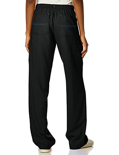 Carhartt Size Cross-Flex Women's Utility Scrub Pant, Black, Medium Tall