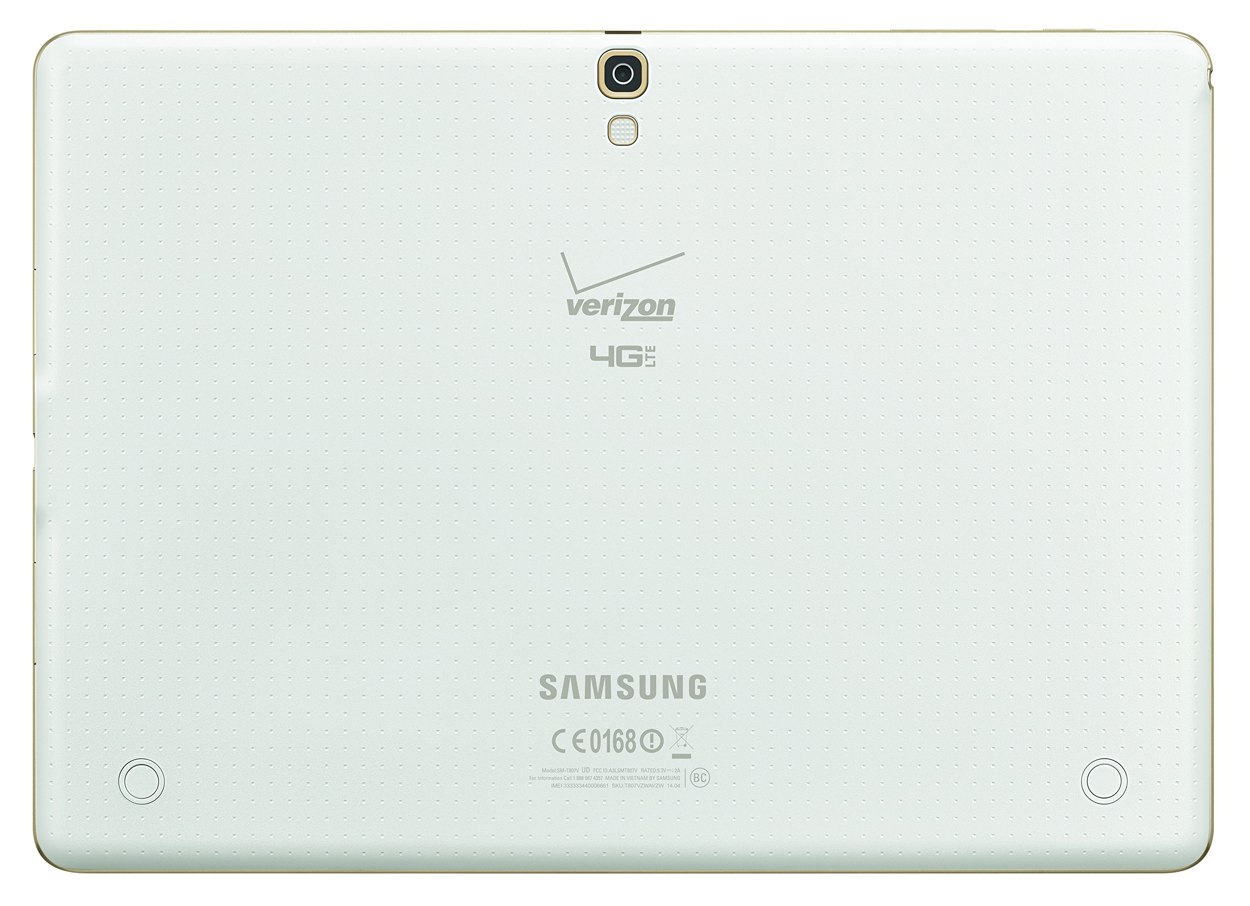 Samsung Galaxy Tab S 4G LTE Tablet, Dazzling White 10.5-Inch 16GB (Verizon Wireless)