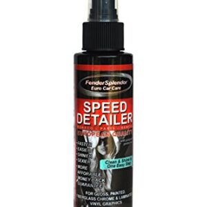 FenderSplendor Special Price Euro Car Care 4 oz Speed Detailer a Waterless Car Wash Product and 2 Microfiber Towel