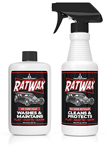 Rat Wax Matte Finish No Shine Detailer & Car Soap Kit