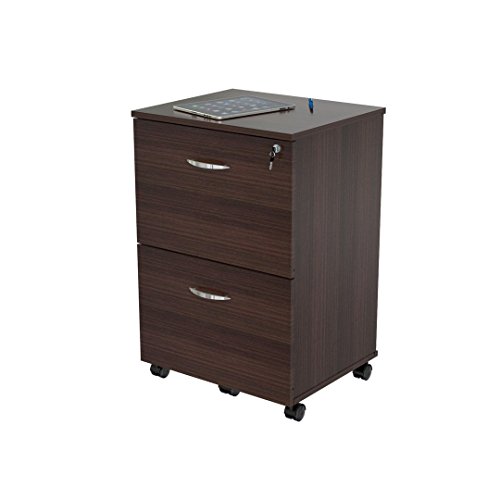 Inval America Uffici Commercial Collection 2 Drawer Mobile File Cabinet