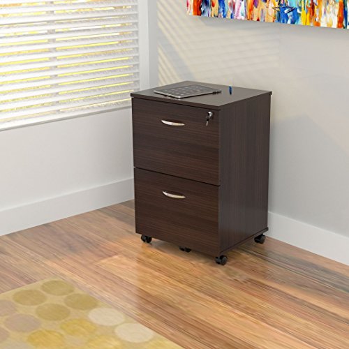 Inval America Uffici Commercial Collection 2 Drawer Mobile File Cabinet