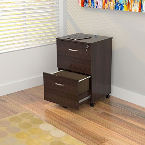 Inval America Uffici Commercial Collection 2 Drawer Mobile File Cabinet