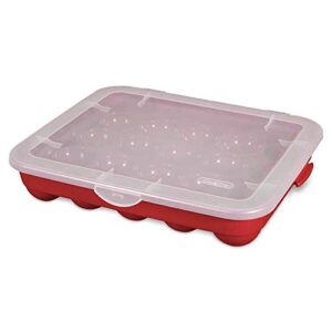 sterilite christmas ornament storage case.