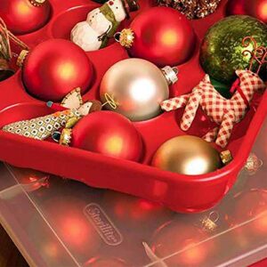 Sterilite Christmas Ornament Storage Case.